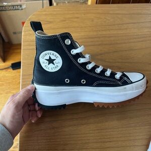 Converse Black Platform High-Tops